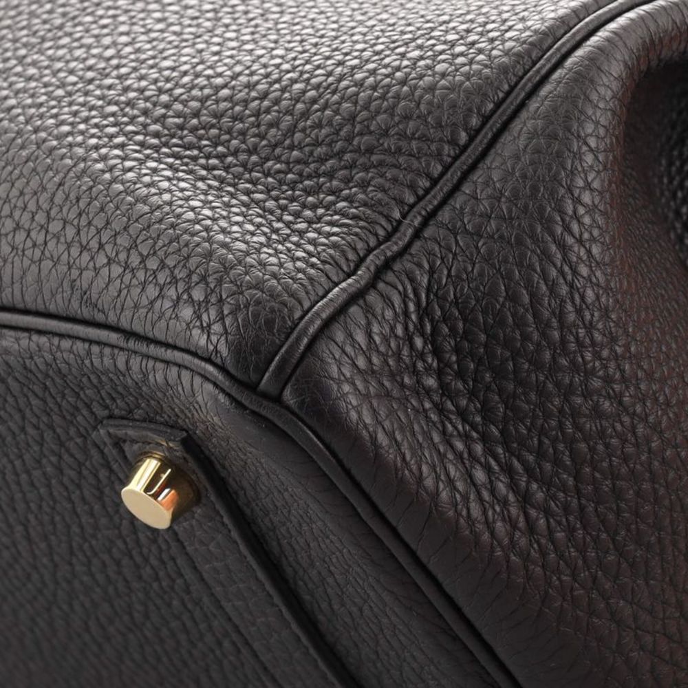Hermes Birkin Handbag Noir Togo with Gold Hardware 35 Black - Picture 8 of 10